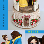 Superb Beauty and the Beast 4th Birthday Cake