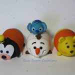 Adorable Goofy, Stitch, Pooh, and Olaf Disney Tsum Tsum Cake Toppers