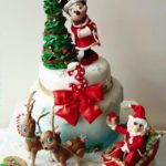 Terrific Minnie Mouse Christmas Cake
