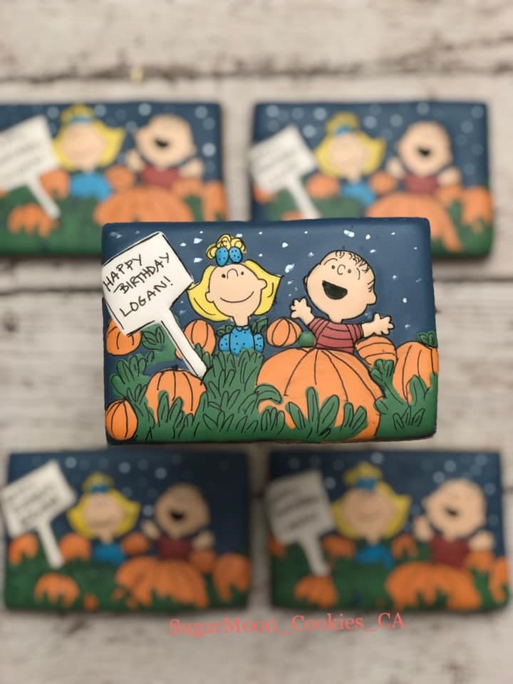 Charlie Brown Halloween Birthday Cookie