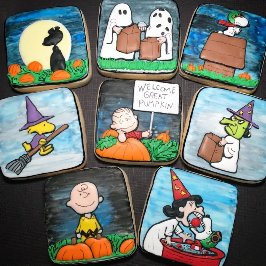 Charlie Brown Halloween cookies  