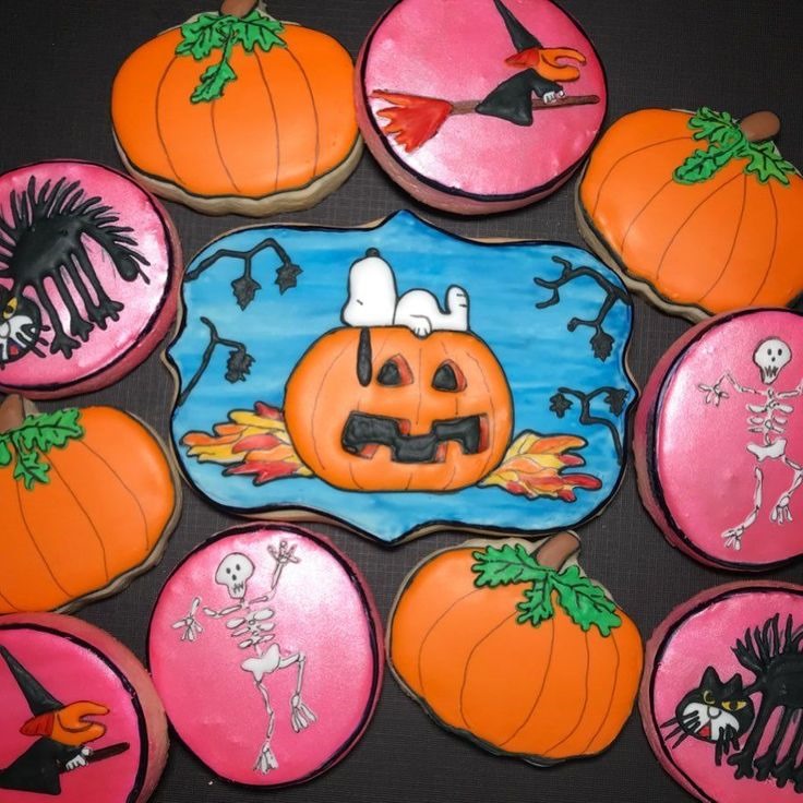 Snoopy Halloween Cookies