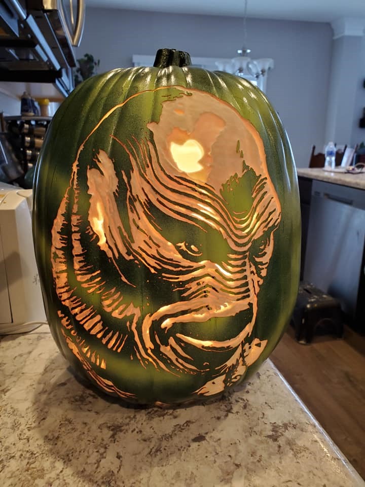 Creature From The Black Lagoon Pumpkin