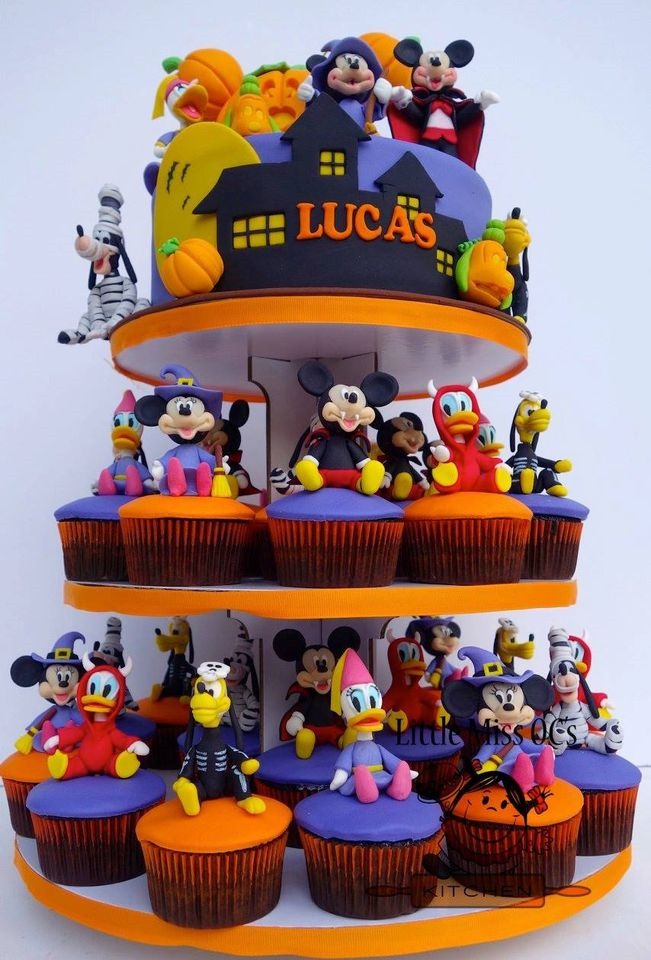 Disney Halloween Cupcake Tower