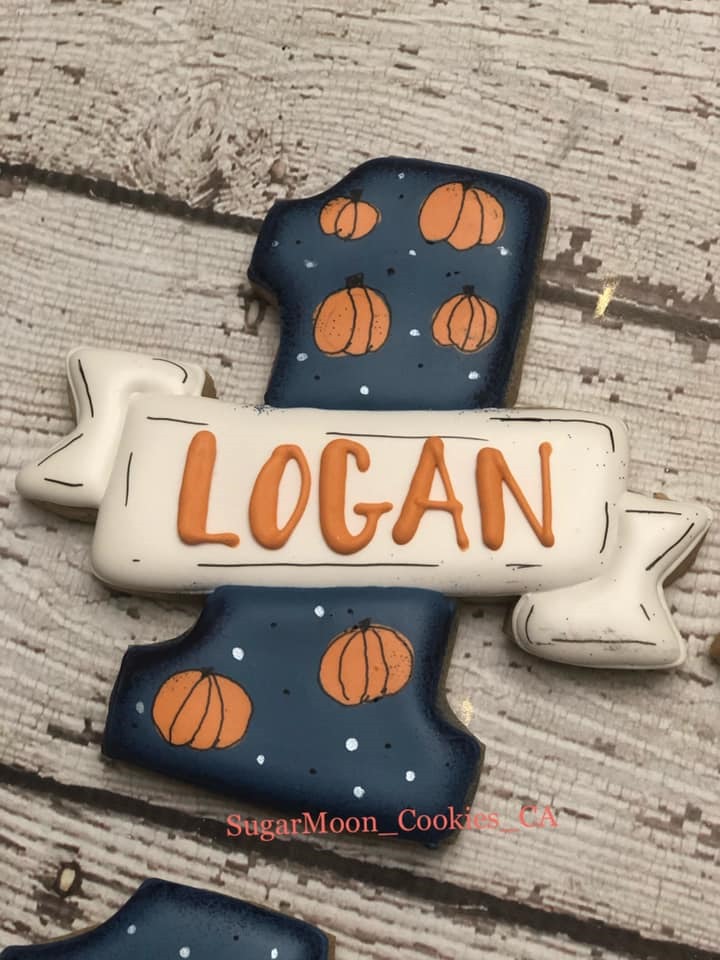 Halloween 1st Birthday Cookie