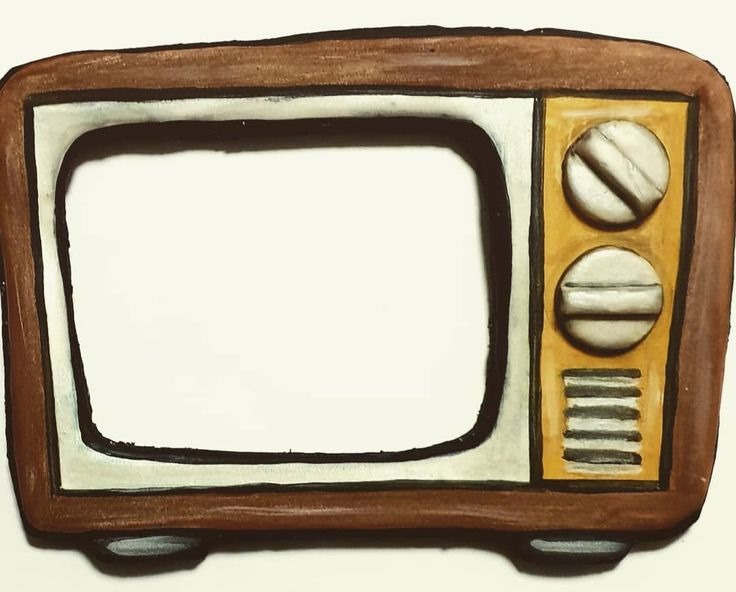 Vintage Television Cookie