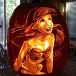 Terrific Ariel Pumpkin Carving