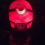 Cute Olaf Pumpkin Sculpture