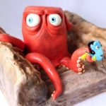 Superb Hank the Octopus and Dory Cake