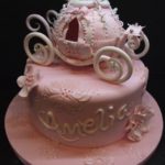 Splendid Pink Cinderella Carriage Cake