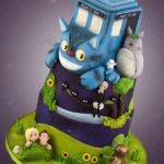 Terrific Doctor Who Meets Totoro Cake