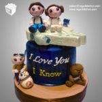 Marvelous Chibi Star Wars Wedding Cake