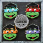 Fabulous Teenage Mutant Ninja Turtle Graduation Cookies