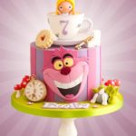 Marvelous Pink and Purple Alice In Wonderland Cake