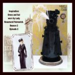 Stunning Downton Abbey Cake Inspired By Lady Rosamund Painswick’s Black Dress