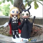 Fabulous Thor and Maleficent Wedding Cake Topper