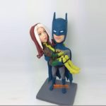 Marvelous Batman and Rogue Wedding Cake Topper