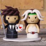 Marvelous Gambit and Rogue Wedding Cake Topper