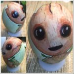 Cute Chibi Baby Groot Easter Egg