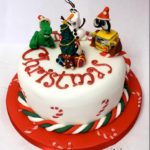 Cute Olaf and Friends Christmas Cake
