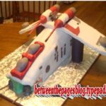 Star Wars Republic Attack Gunship Cake