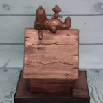 Snoopy and Woodstock 65th Anniversary Bronze Memorial Cake
