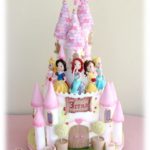 Cute Chibi Disney Princess Castle Cake