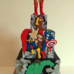 Marvelous Superhero 4th Birthday Cake