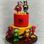 Superb Chibi Superhero Cake