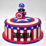 Cool Chibi Captain America Cake