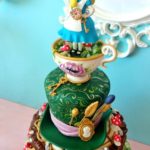 Marvelous Alice In Wonderland Baby Shower Cake