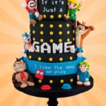 Terrific Retro Video Game Wedding Cake