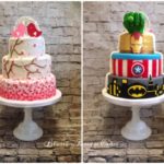 Awesome Two-sided Avengers Wedding Cake