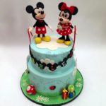 Mickey and Minnie Mouse Are In The Clouds On This Birthday Cake