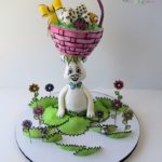 Playful Easter Bunny Cake