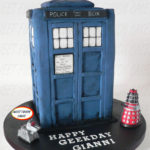 Fabulous K9, Dalek, and TARDIS Cake