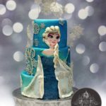 Superb Elsa the Snow Queen Milti-tiered Birthday Cake