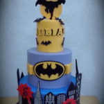 Batman, Bats, and the Gotham Cityscape Cake