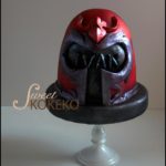 Marvelous Magneto Helmet Cake