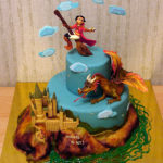 Amazing Harry Potter Flying Over Hogwarts Cake