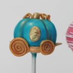 Cinderella Carriage Cake Pop With Golden Wheels