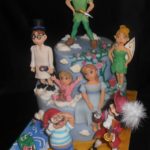 Peter Pan Cake With Darlings, Tinker Bell and Pirates