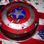 Patriotic Captain America Cake