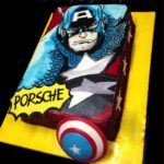 Fabulous Comic Book Captain America Cake