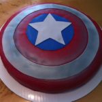 Splendid Captain America Shield 4th Birthday Cake