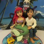 Ursula, Ariel, and Eric All Together on This Cake