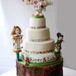 Marvelous Alice in Wonderland Wedding Cake