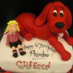Marvelous Clifford the Big Red Dog Cake