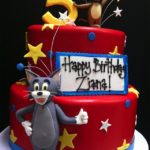 Splendid Tom and Jerry 5th Birthday Cake