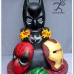 Marvelous Superhero Masks Cake